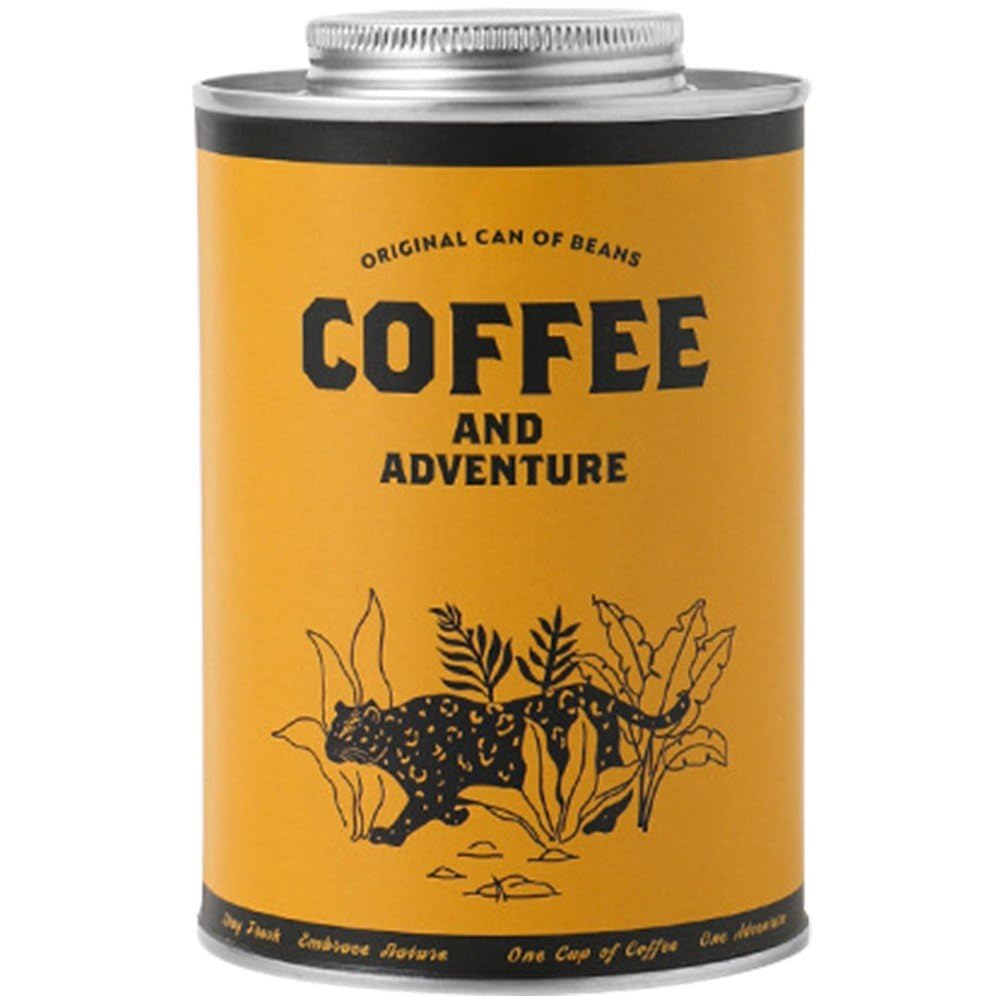 Luxylei Coffee Bean Storage, 150g/200g Airtight Coffee Container, Coffee Storage Jar Vacuum Container Tin Box, Airtight Sealed Canister for Tea Nuts