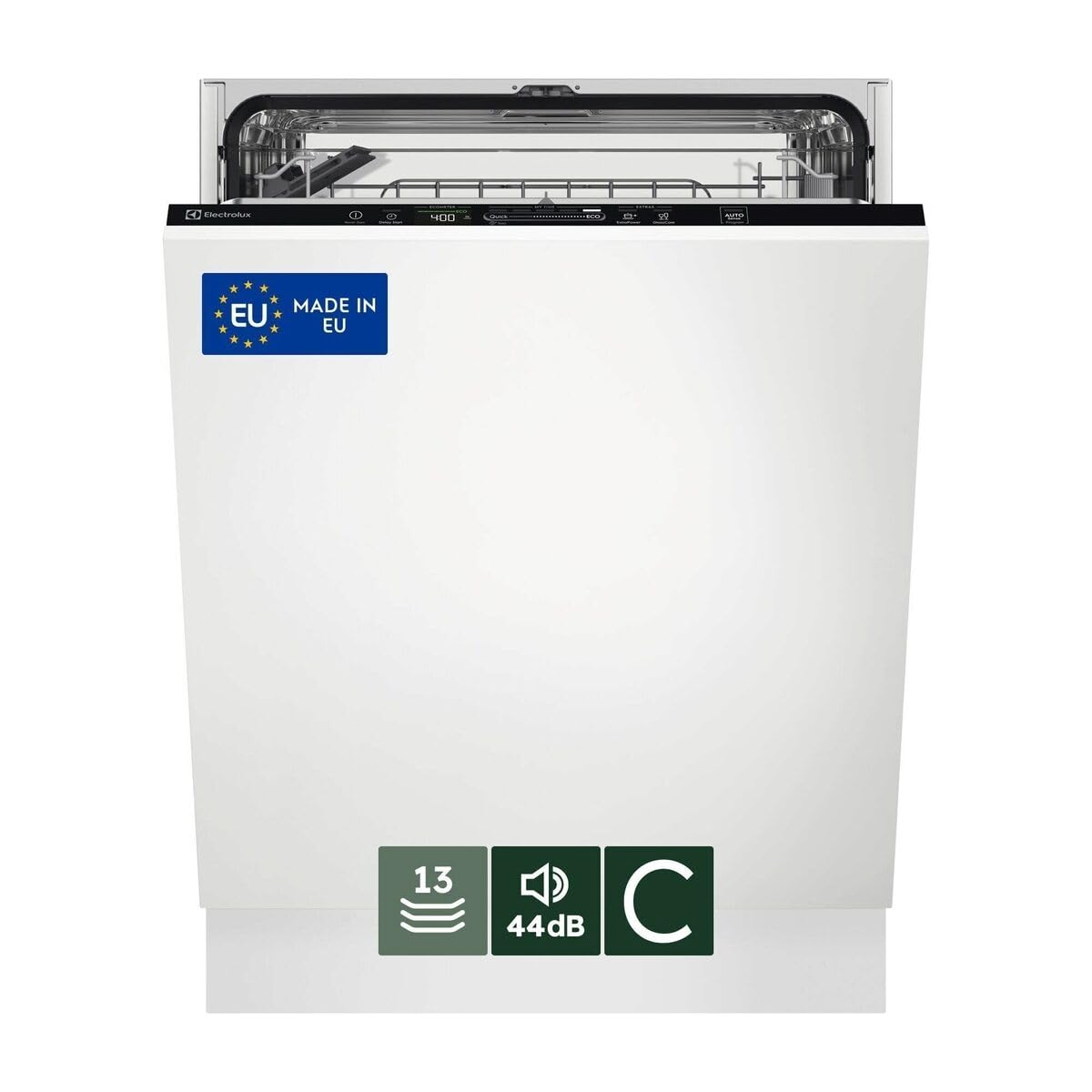 Electrolux Serie 300 Lavastoviglie Integrata Totale EEA27410L, Tecnologia AirDry, 13 Coperti, Ottimizza energia e tempo con AutoSense, Installazione semplice con PerfectFit, 60 cm, Classe C