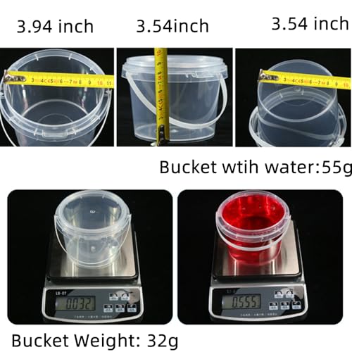 Lobergel MK19 20 Pack 17Oz Slime Containers,500Ml Empty Slime Buckets thumb #1