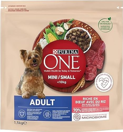 Nestlé Purina Petcare One My Dog Kroketten für kleine Hunde 1–10 kg verschiedene Geschmacksrichtungen , 1 Stück