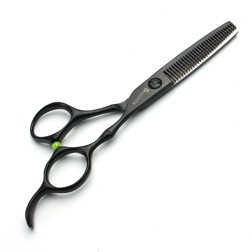 Set de ciseaux de coiffure 5.5 noir pour réaliser des dégradés