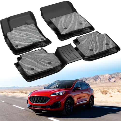 Photo 1 of Car Floor Mats for Ford Escape 2020-2025 2022 2024 2026 with Carpets