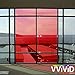 VViViD Transparent Colorful Vinyl Window Tinting Sheets (1.49ft x 5ft, Red)