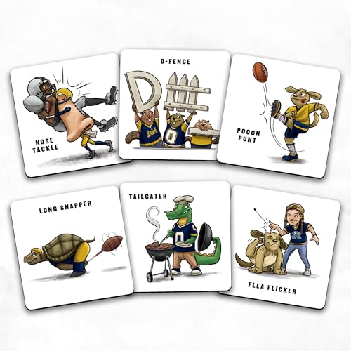 Image of YouTheFan NCAA Officially-Licensed Memory Match Game - Humorous, Team-Specific, Original Hand-Drawn Artwork, Fun for the Whole Family, for Fans Young and Old