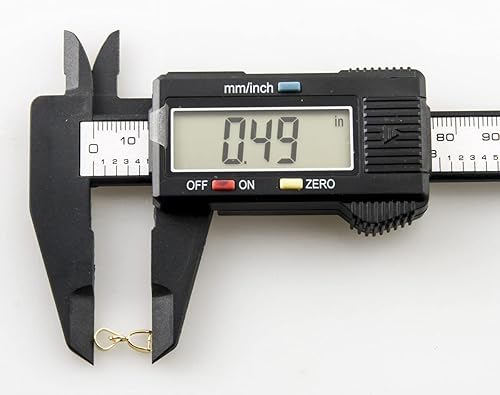 Miniatura 6 de ALLinONE 1 caja de 50 piezas de clip de metal de tamaño mixto con cierre de fianza para hacer joyas de bricolaje (dorado)