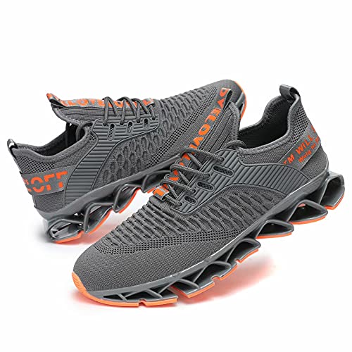 Image of Chopben Men's Running Shoes Blade Non Slip Fashion Sneakers Breathable Mesh Soft Sole Casual Athletic Walking Shoes