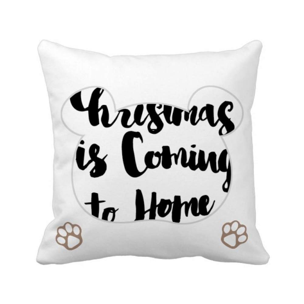 Housse de coussin Christmas is Coming to Home carrée 45x45 cm