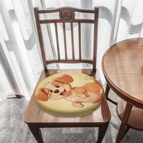 Almohadilla circular suave de 15.3" con funda extraíble para sillas y suelo de hogar 8