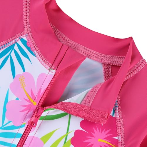 Image of XFGIRLS Baby /Toddler Girls Swimsuit Long Sleeve One-Piece Bathing Suit Rash Guard