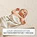 Luxury Organic Cotton Crib Mattress Pad - Skin Friendly, Waterproof, Breathable & Absorbent Mattress Protector - Ultra Thick 380GSM 3D Air Fabric - Fitted for Standard Baby Crib Size