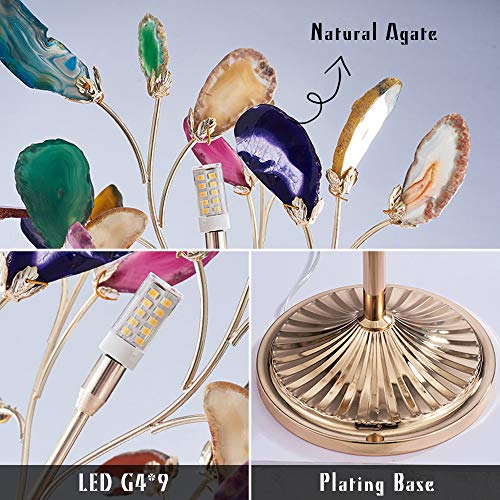JAYLONG LED Floor Lmap, G4*9 Lights Colorized Agate Tree Standing Light, For Foyer Dinning Room Bedroom Livingroom,Floorlamp steampunk buy now online JAYLONG LED Floor Lmap, G4*9 Lights Colorized Agate Tree Standing Light, For Foyer Dinning Room Bedroom Livingroom,Floorlamp steampunk buy now online
