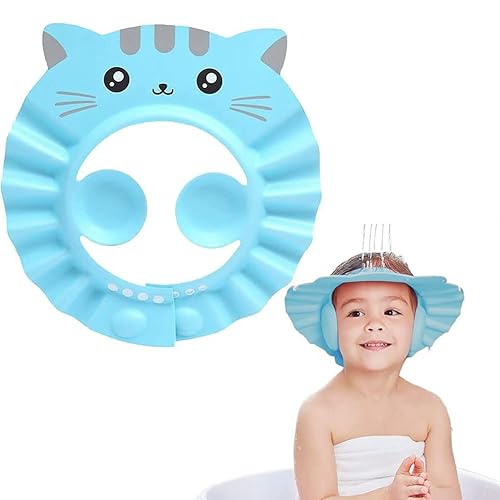 Gorro de ducha para bebé, protección de visera de baño, ajustable, protector de ducha seguro, champú para baño, protector de lavado de cabello,