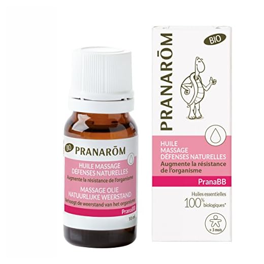 Pranarôm - Pranabb - Huile de Massage Défenses Naturelles - Augmente la Résistance de L’Organisme Spécial Bébé - Bio Eco - 10 ml