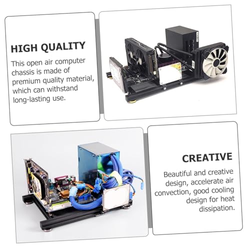 DOITOOL Open Air ATX Motherboard Computer Case Frame DIY Chassis Bracket Support Graphics Card Protection Compatible with Standard Power Supply Board miniatura 4