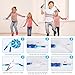 2 Pack Jump Rope for Kids, Adjustable Tangle-Free Soft Beaded Skipping Rope, Segmented Soft Beaded Skipping Rope, 9.2 FT Segmented Jumping Rope, Fitness Workout Exercise for Kids, Man, and Women