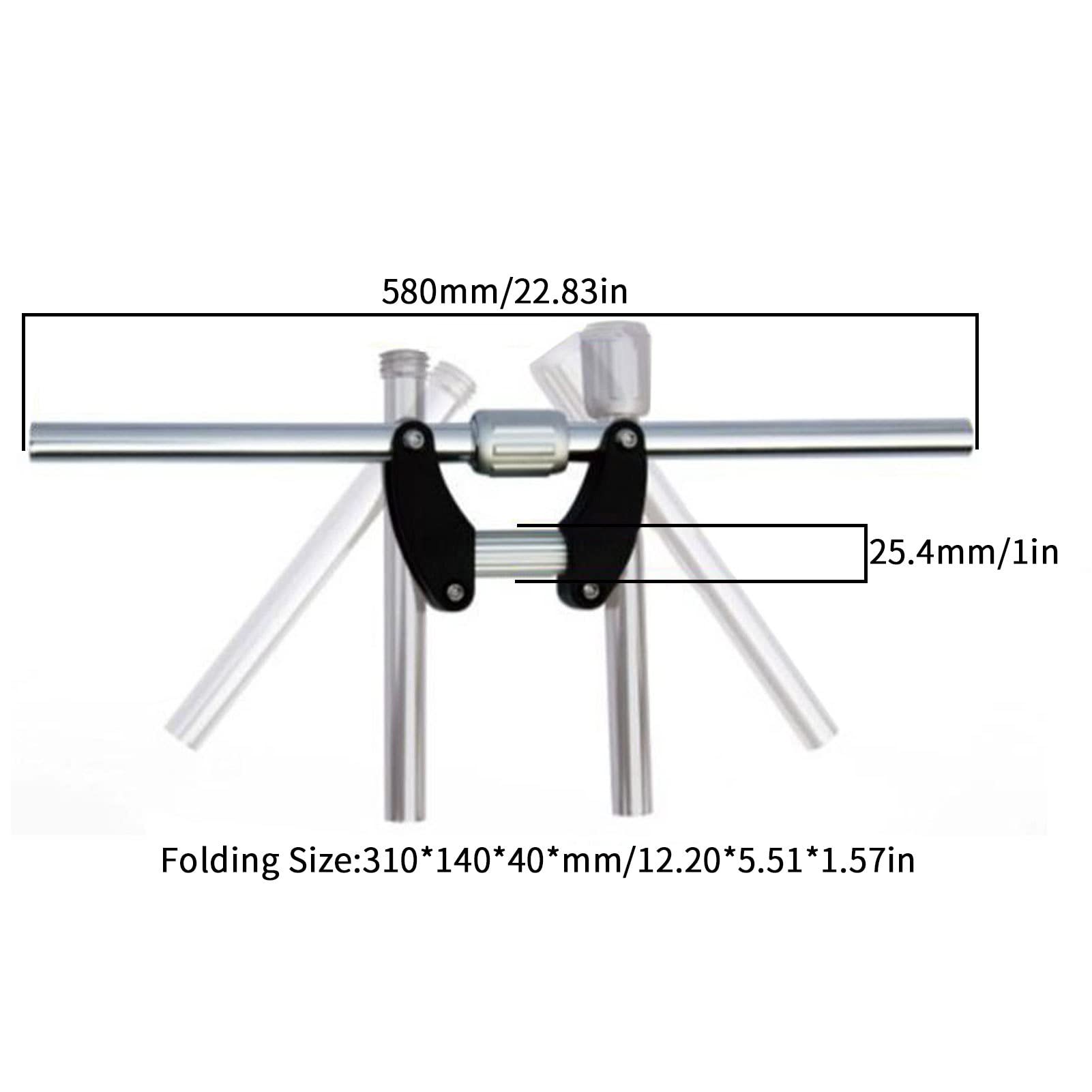Lot de 2 guidons de vélo à dégagement rapide | Guidon de vélo pliable | Guidon de scooter en alliage d'aluminium à libération rapide 25,4 mm Delr