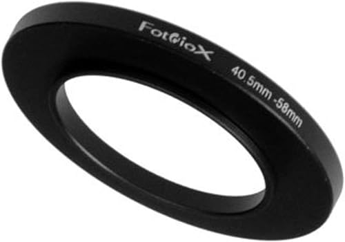 Fotodiox arandela adaptadora de metal anodizado, negro (para filtros más grandes)