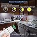 LDOPTO Under Cabinet Lights Wireless with Remote Control Dimmable Battery Operated LED Closet Lights Stick-on Kitchen Lighting with Timer for Kitchen Shelf Hallway Stairs, Multiple Colors 4 Pack