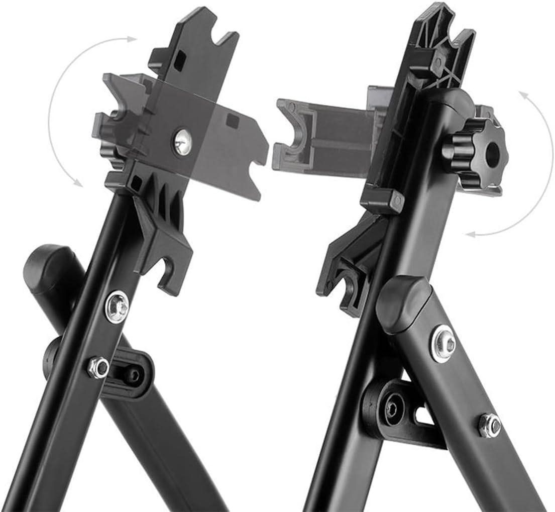 Support de Centrage pour Roues de Vélo, Stand de Réparation et d'entretien pour Vélo Lourds, Support de Réparation de Vélo Pliable en Alliage d'aluminium, pour VTT, Vélos de Route