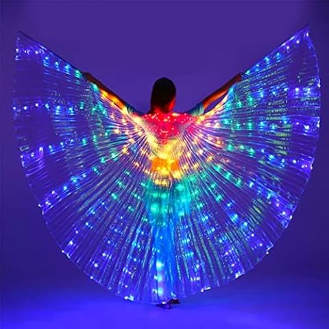 Colourful LED Isis Wings for Performance Cover
