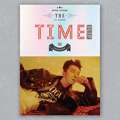 Super Junior - Time Slip [Member Cover] (Vol.9) CD+Photobook+Poster+Extra Photocards Set (DONGHAE ver. + Folded Poster)