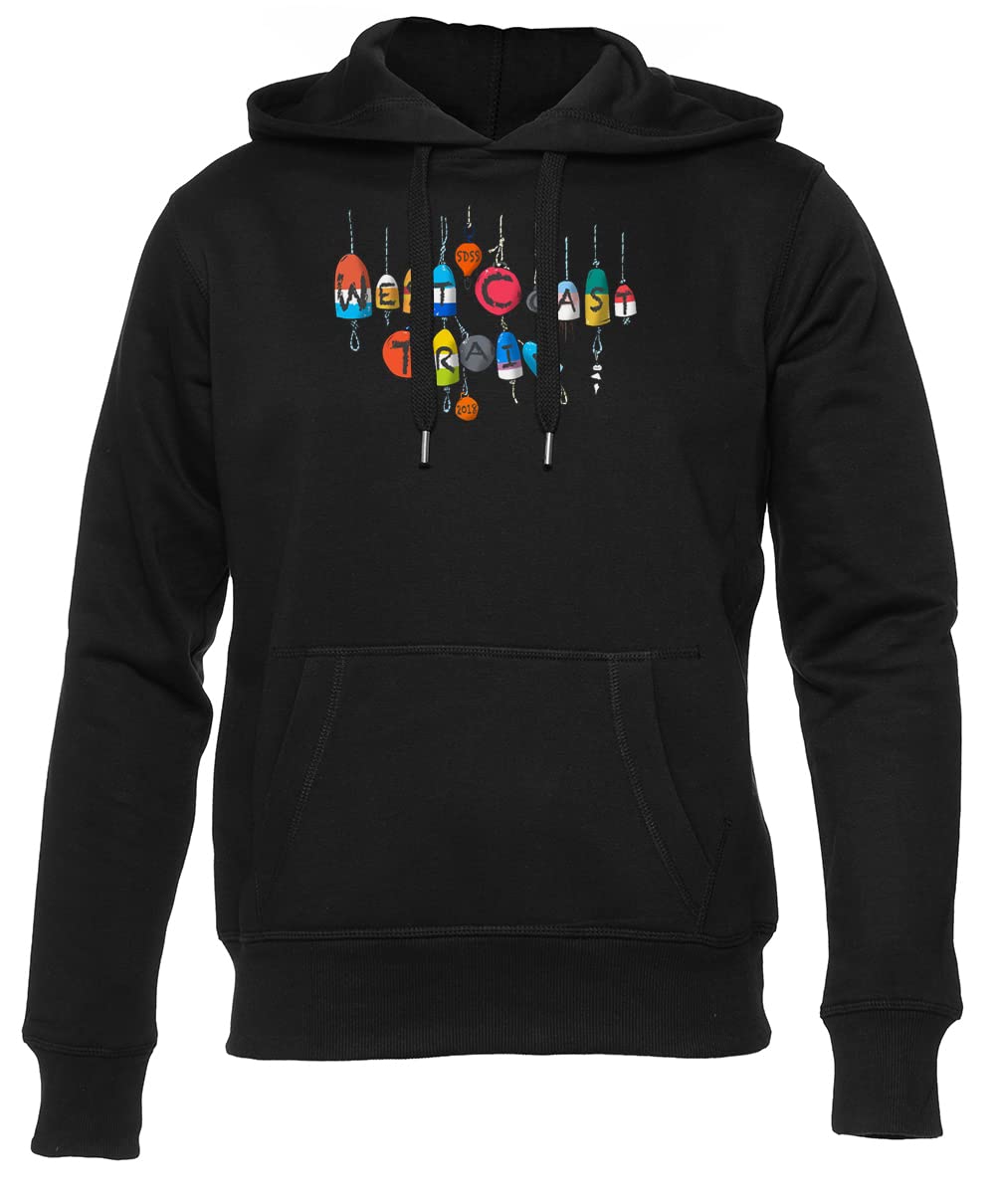 Sdss - West Coast Trail - 2018 Felpa con Cappuccio Nera Unisex da Uomo Donna