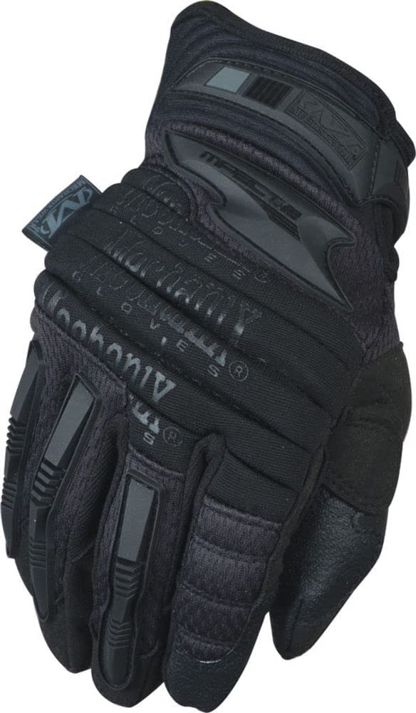 Mechanix Wear M-Pact 2 Covert Herren-Einsatzhandschuhe, Schwarz - M | Akkordeon-Knöchelschutz mit 6 mm EVA-Schaumstoff, TPR-Aufprallschutz; vibrationsabsorbierende 3 mm D3O-Handinnenfläche