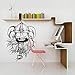 Produktbild wandaufkleber 3d Wandaufkleber Schlafzimmer Videospiel Dekor Gaming Decals I166 Sticker Boy Cartoon Story Wikinger Helm Bart Gesicht Mann Spiel