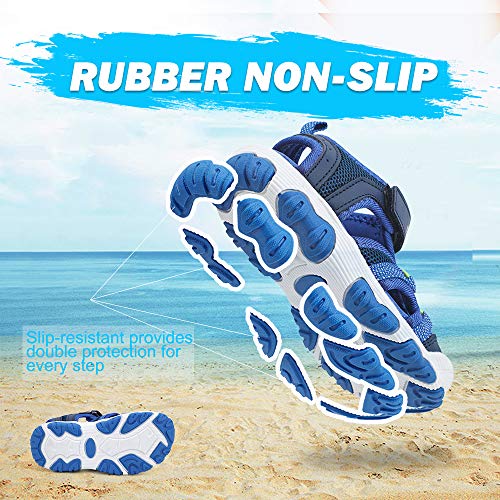 Nerteo NT190703NAVYROYALBLUE23 Boys Sandals Toddler thumb #5