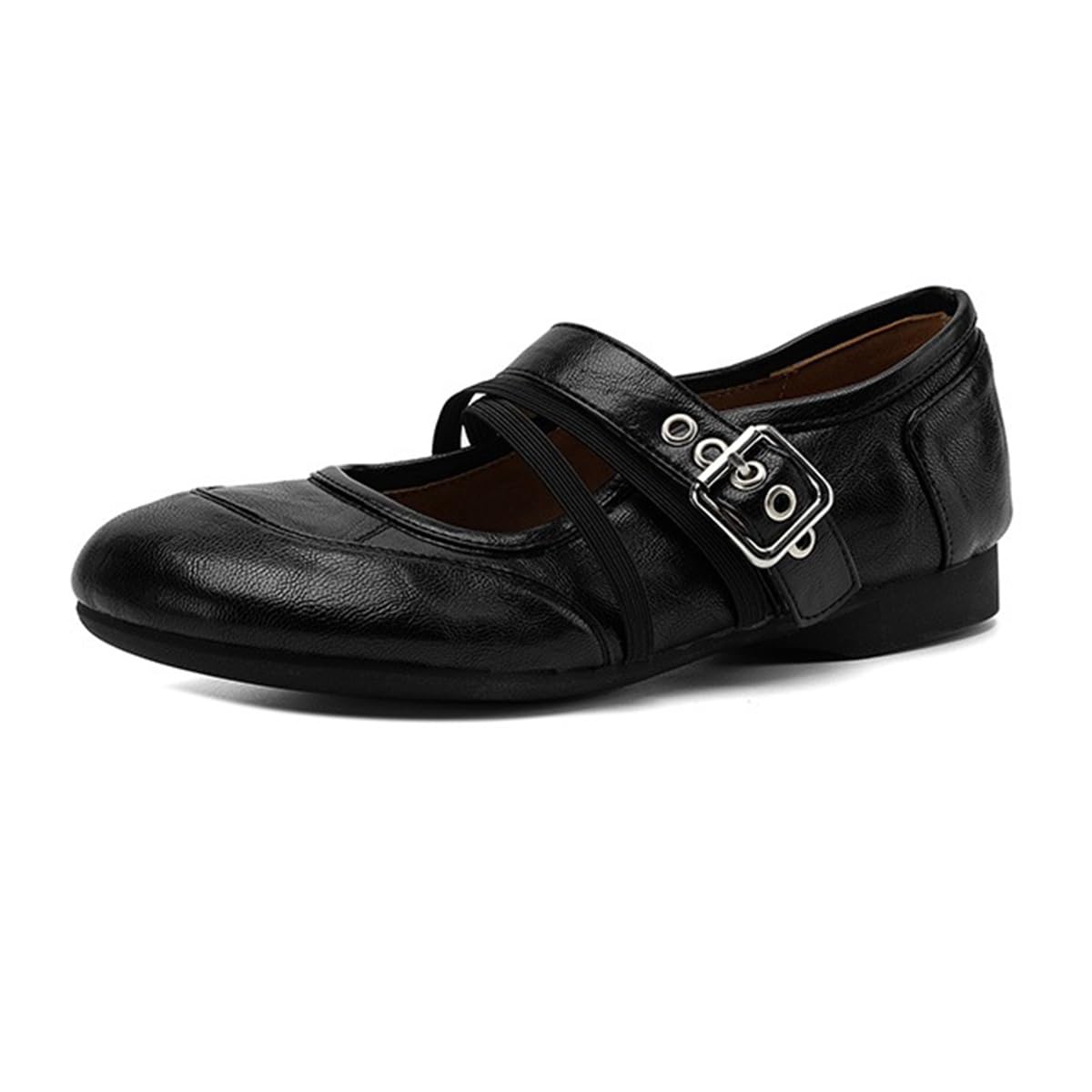 Ballerine Mary Jane Donna Punta Tonda Cinturino 2cm