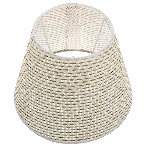 Levemolo Rattan Lamp Shade Seagrass Lampshade Decorative Lamp Cover Unique Design for Living Room Bedroom