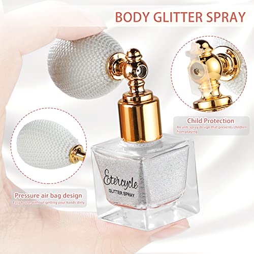 Etercycle N3106 Silver Body Glitter Spray thumb #1