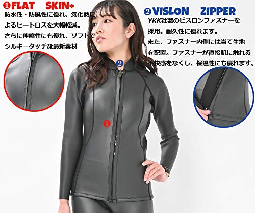 Amazon | レディース ウェットスーツ セットAND NEW YOU 2ピース 