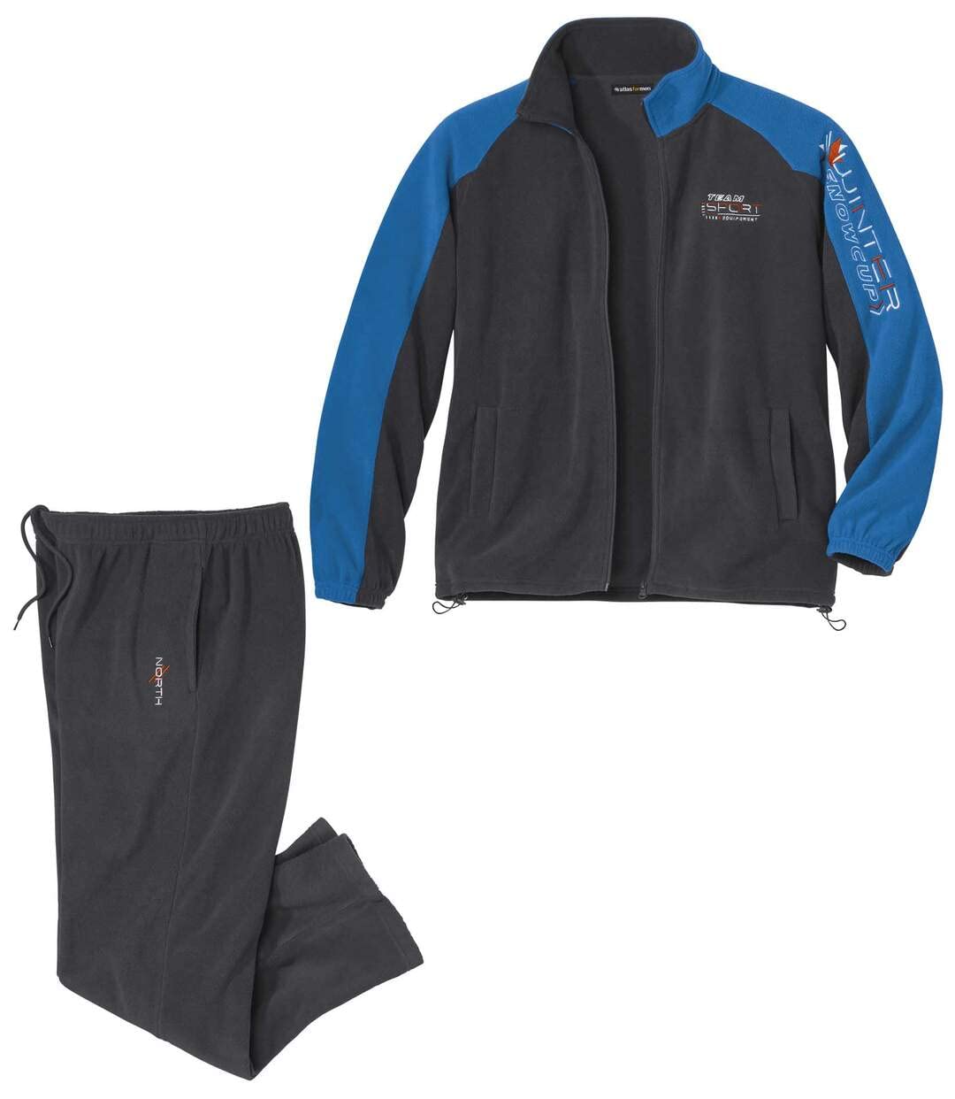 ATLAS FOR MEN - Tuta da Jogging in Pile da Uomo - Disponibile nelle Taglie Grandi