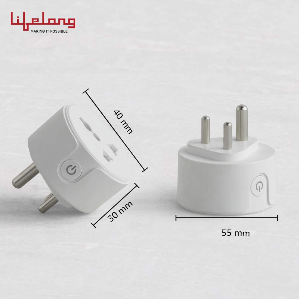 Lifelong 10A Smart Plug Suitable for Low Power Appliances such as Televisions, Electric kettle, Table fans, Set top box, Air purifiers(Compatible with Alexa and Assistant) — Amazon image 5
