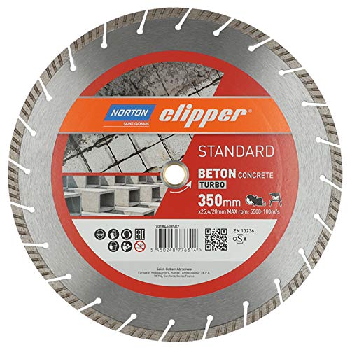 Clipper Diamant Trennscheibe STANDARD BETON TURBO (Ausführung: 350 x 25,4/20 mm)