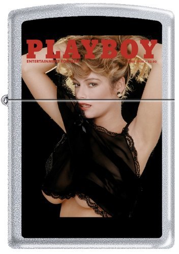 Zippo Playboy June 1988 Cover Satin Chrome Windproof Lighter NEW RARE