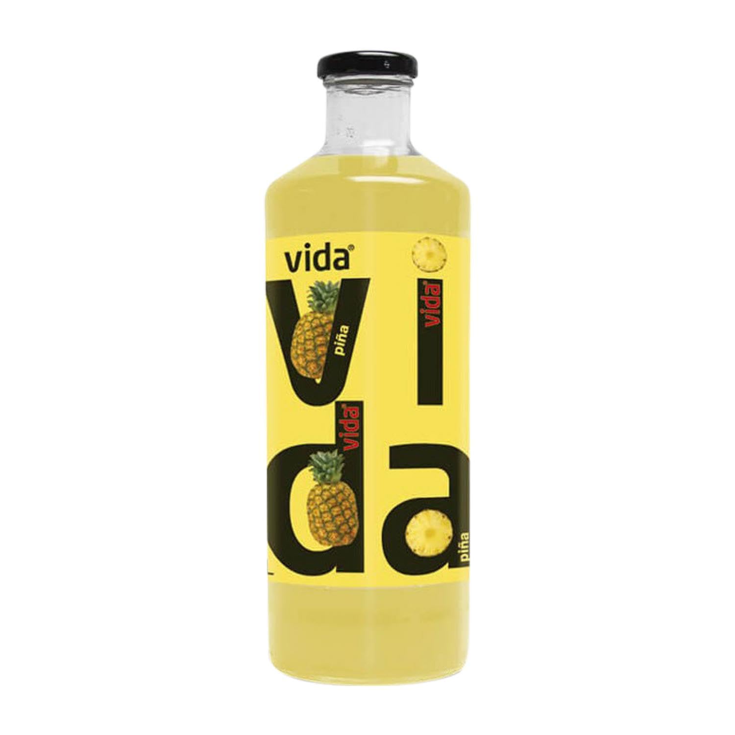 Refrescos y Mixers Caja de 12 unidades Vida Zumo Piña 1 L