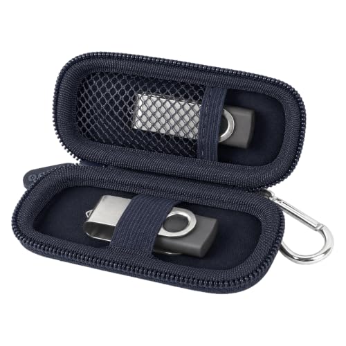 Image of USB Flash Drive Case, SD Card /Thumb Drive /Memory Cards Holder, Bag Only | SDXC /SDHC Storage, Electronic Accessories Organizer for SanDisk / for Samsung, for Students /IT /Office /School /Travel, Royal