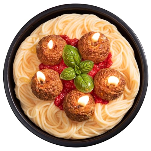 Meatball Spaghetti Realistic Food Vegetable Wax Candle