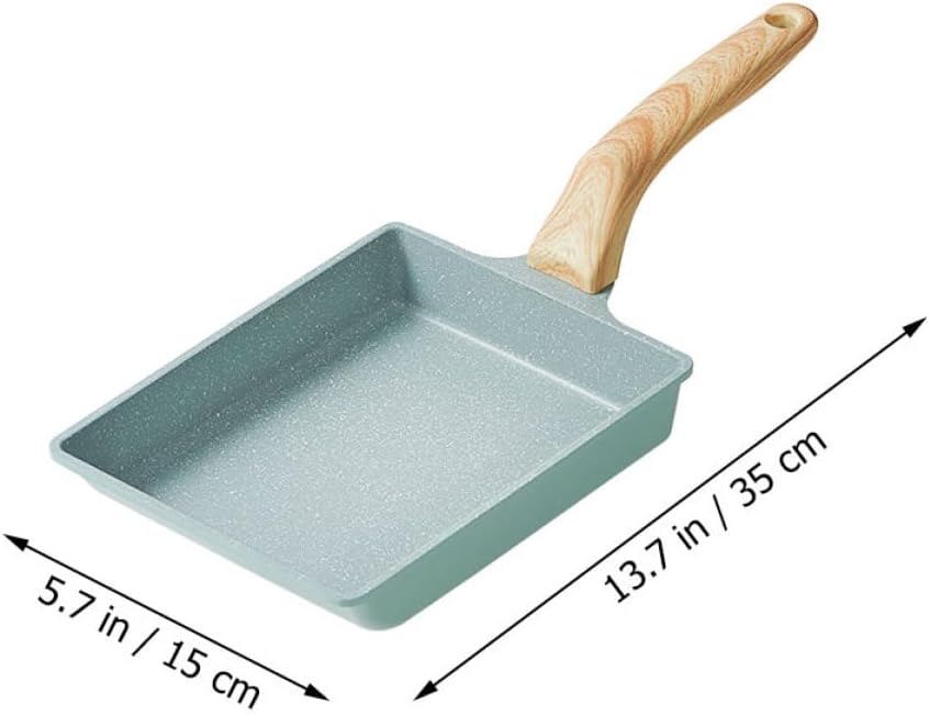 Japanese Tamagoyaki Pan Nonstick Small Rectangular Egg Frying Pan for Omelette Cooking for Breakfast Use in Home Kitchen