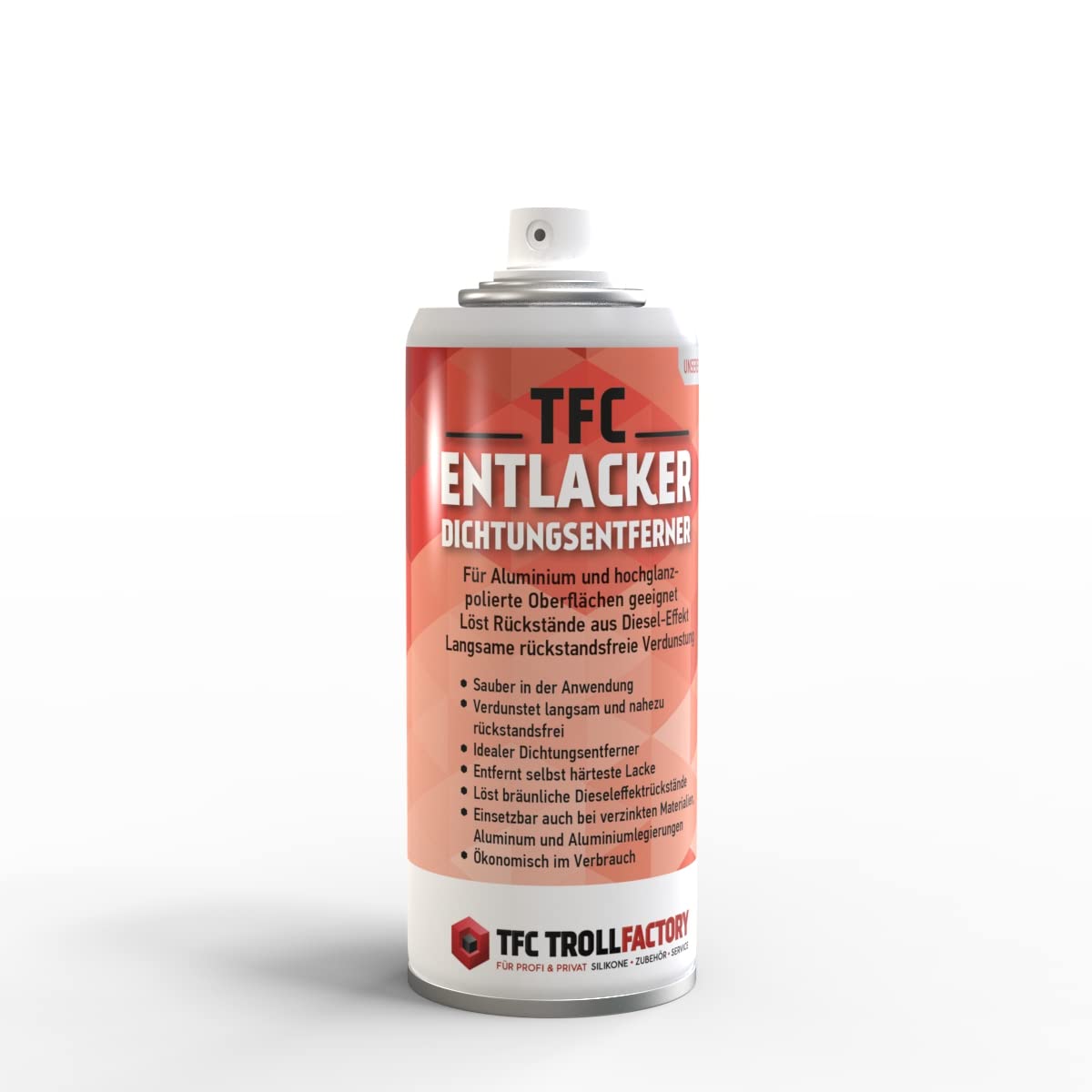 TFC Abbeizer Spray I 400 ml - Entlacker & Dichtungsentferner I Kraftvolle Entfernung von Lack, Klebstoff, Öl und Bitumen I geeignet für Metall, Holz, Keramik und Glas, PE & PP