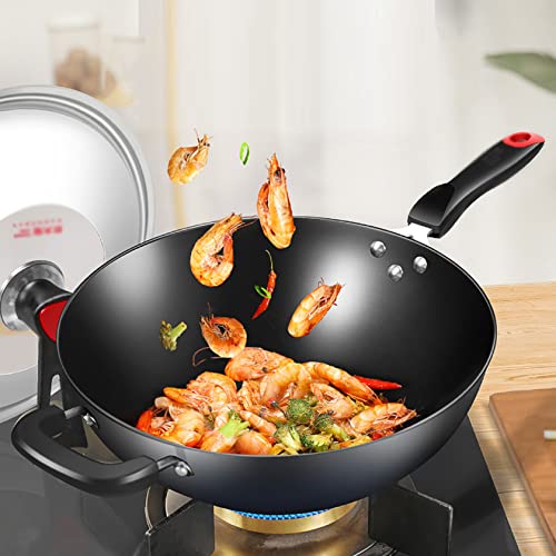 Wok de Hierro Fundido 32 cm con Tapa miniatura 2