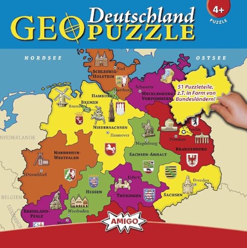 Amigo 00382 - GeoPuzzle– Deutschland Amigo 00382 - GeoPuzzle– Deutschland