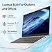 Auusda 14.1'' FHD Laptop, Quad-Core, 8GB RAM, 256GB SSD, Win11 Pro, Mini HDMI, Dual-Band WiFi, Bluetooth, Webcam, Lightweight Notebook, Student & Business, 2-Year Warranty, Gray