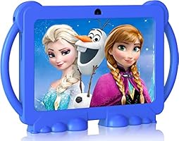 YUMMIN Kinder Tablet 7 Zoll Kids Tablet HD Display Android Tablet für Kinder Kleinkind Tablet Kids Edition Tablet mit WiFi Dual Kamera Kinder Tablet 16GB Kindersicherung,Blau