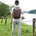 Baosha Leather Laptop Briefcase Backpack Hybrid Large 17 inch Laptop bag Travel Carry on Backpack Vintage for Men HB-22 (Brown)