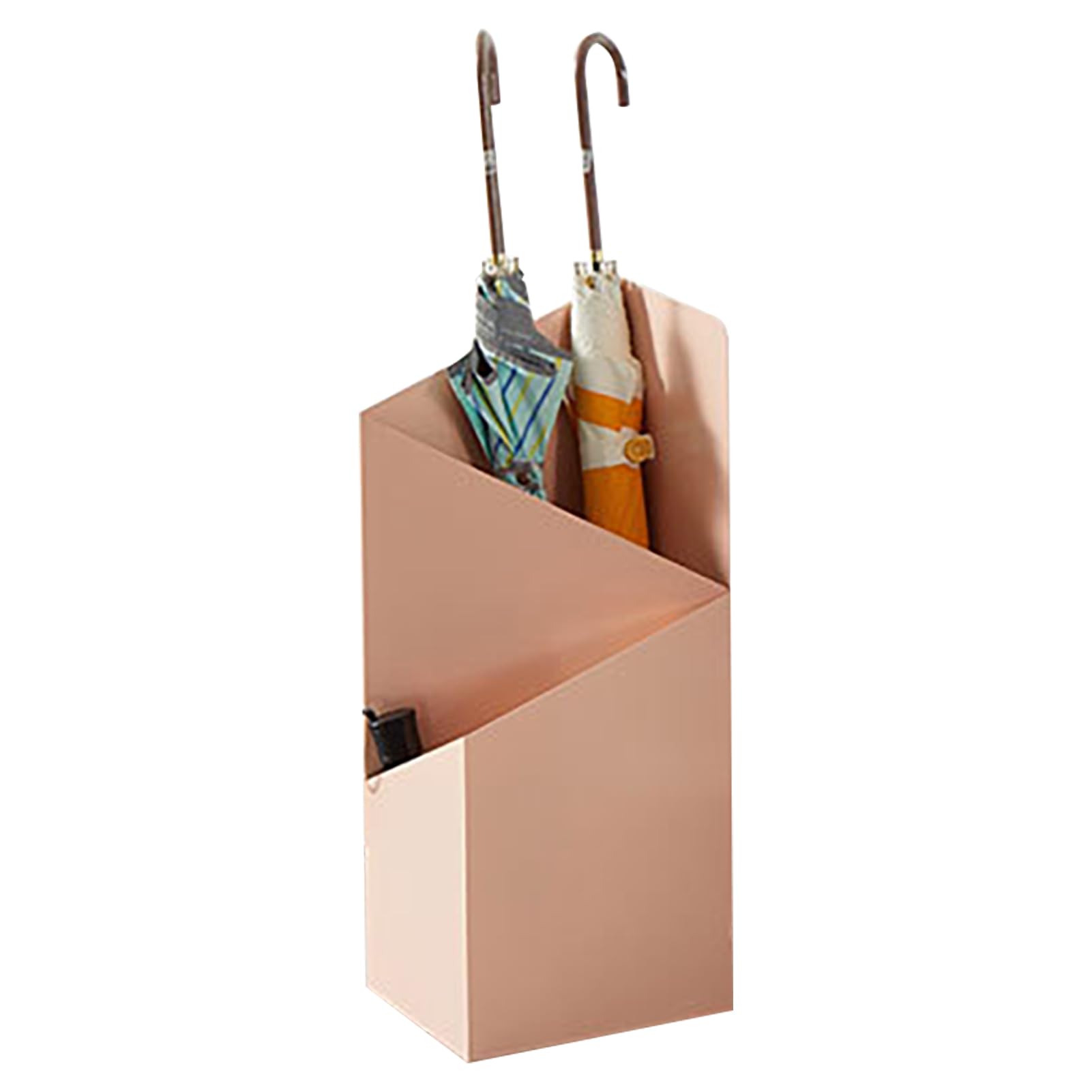 GYRAZXS Modern Pink Umbrella Stand Rack with Removable Water Tray, Freestanding Cane Holder for Entryway, Stylish Indoor Umbrella Bucket for Walkers & Canes