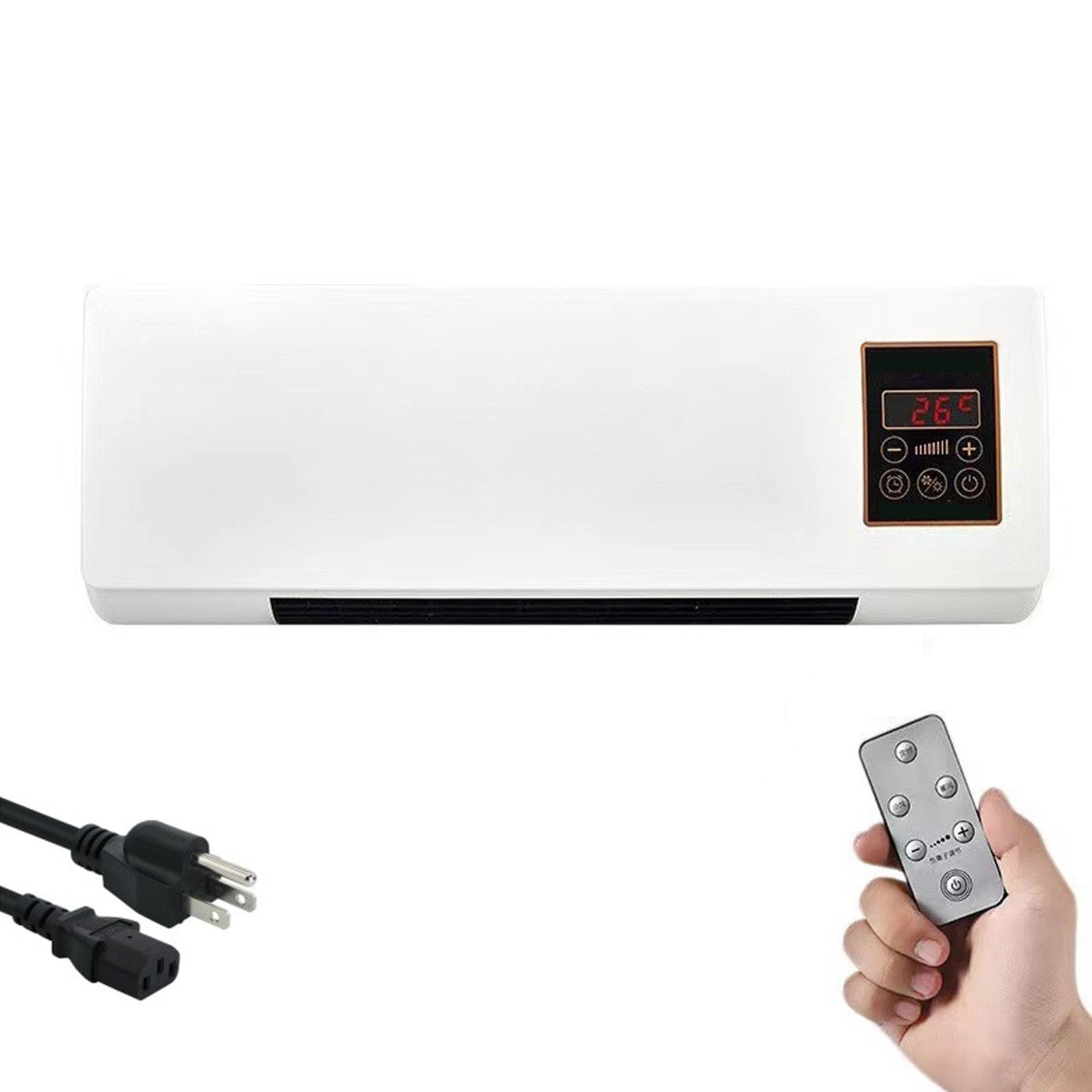 Climafy - Aire acondicionado portátil Climafy, sistema de calefacción mini split, aire acondicionado móvil montado en la pared, unidades de aire acondicionado de ventana con funciones de refrigeración