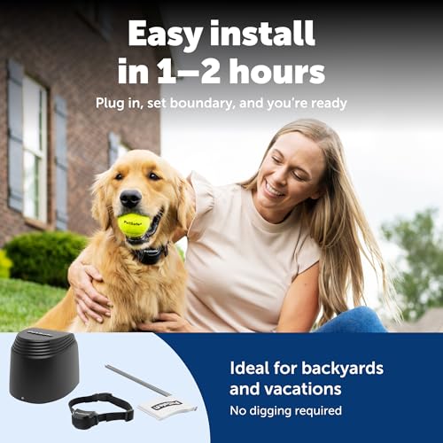 PetSafe Stay & Play Compact Wireless Pet Fence, No Wire Circular Boundary, Secure up to 3/4 Acre, No-Dig and Portable, for Dogs 5lbs and up, from Parent Company Invisible Fence Brand by PetSafe - Image 6